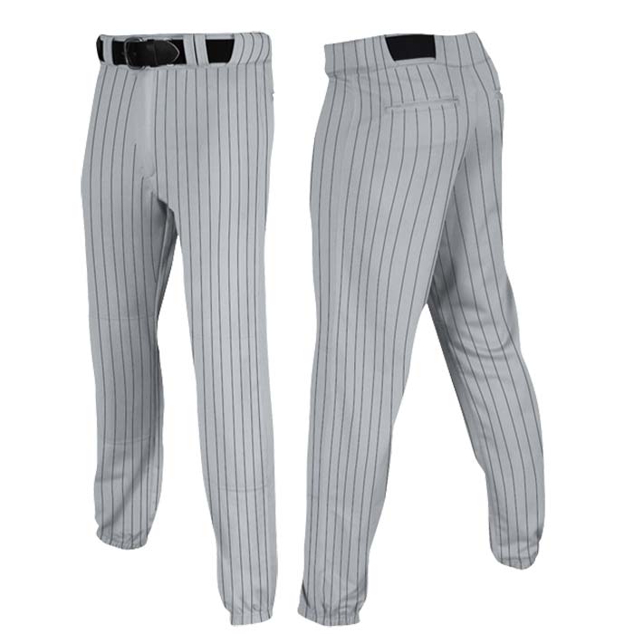 Pantalones de béisbol Champro para hombre 14 oz de punto deformación de polietileno a rayas - Imagen 2 de 3