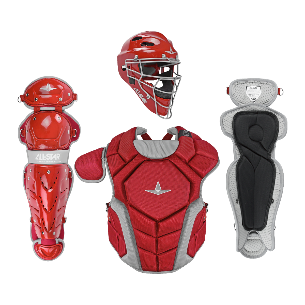 All Star Top Star NOCSAE Approved Baseball Catcher's Kit (7-9) - Picture 15 of 21